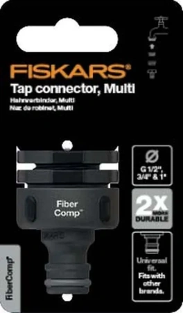 Штуцер для крана Fiskars FiberComp Multi, 1027056, черный