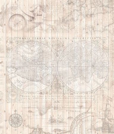 Фреска Сюжеты Карта мира арт. r_107