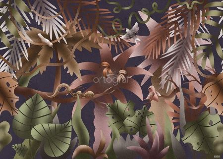 Тропики сепия Art.8302