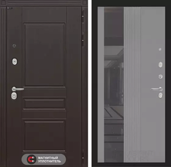 Входная дверь Мегаполис с Зеркалом 32 тонированным