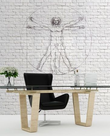 Графика Витрувианский человек. Лофт.  ag0001