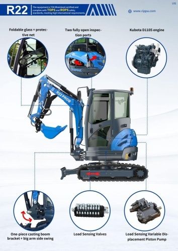 Мини-экскаватор Rippa R22 Pro