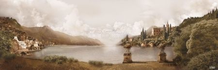 Фреска Пейзаж с озером Art.3760