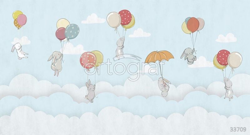 Зайки в облаках Art.33709