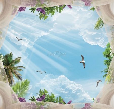 Фреска Небосвод с чайками Art.30497