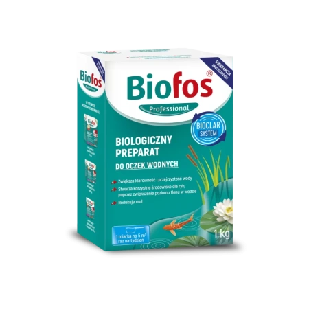 Biofos Professional Биологиеческий препарат для прудов 1 кг в коробке