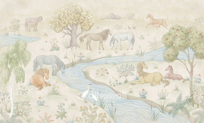 Лошади на лугу-1