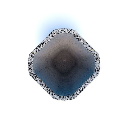 Вазон бетонный уличный Квартини (фактура шахматка)