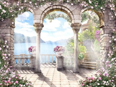 Фреска Три арки в лучах солнца