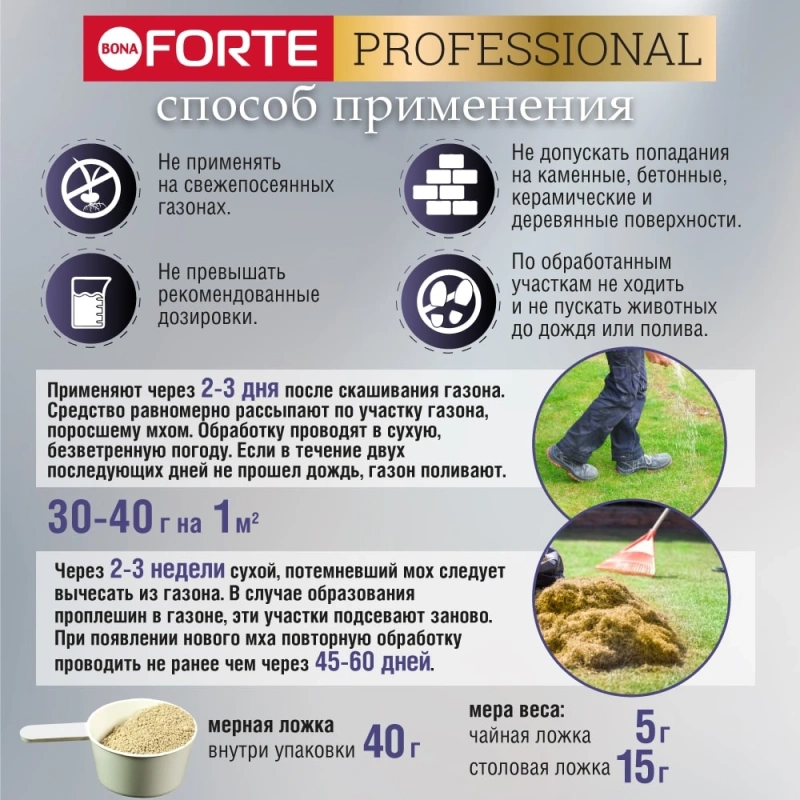 Bona Forte Защита газона ОТ МХА, 3 л