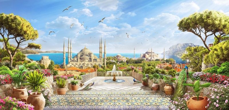 Фреска Современный Графический Дизайн м067