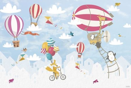 Фреска Летающие звери Art.32952