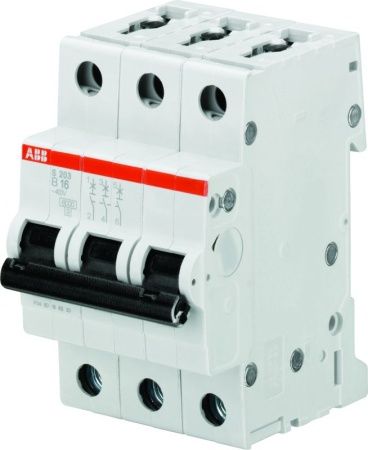 Автоматический выключатель ABB 3-полюсный S203 B63