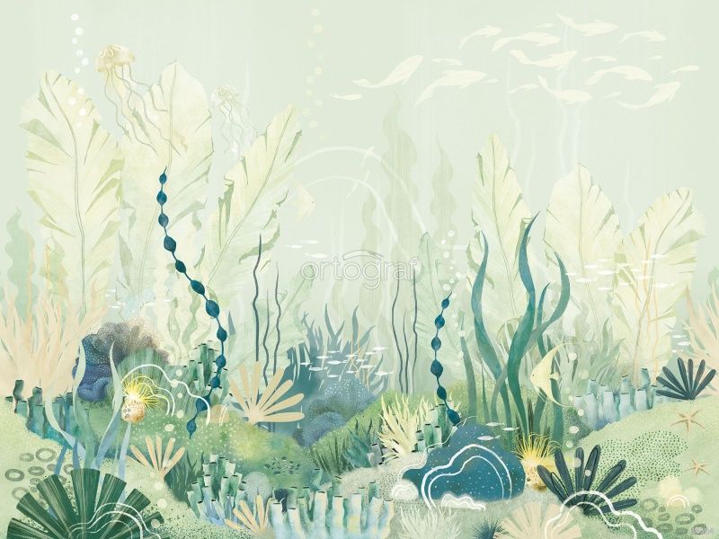 Фреска Подводный город Art.34504