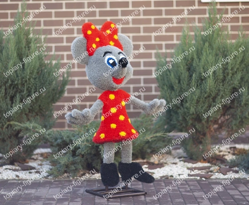 Мышка в платье серая 130*85*45