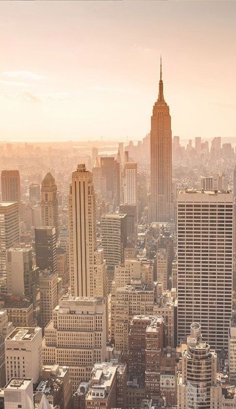 Фреска Рассвет с небоскреба