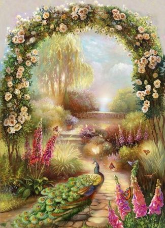 Фреска Пейзажи Арки, лестницы арт. a_798