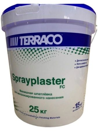 Шпатлевка финишная Terraco Sprayplaster (ведро) 25 кг