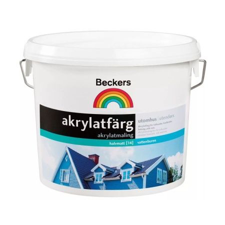 Краска фасадная Beckers Akrylatfarg, 2,7 л