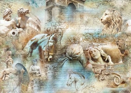 Фреска Античный коллаж