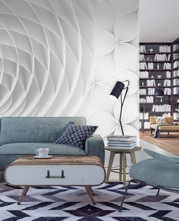 Графика Белая абстракция. Современное искусство. ag0209