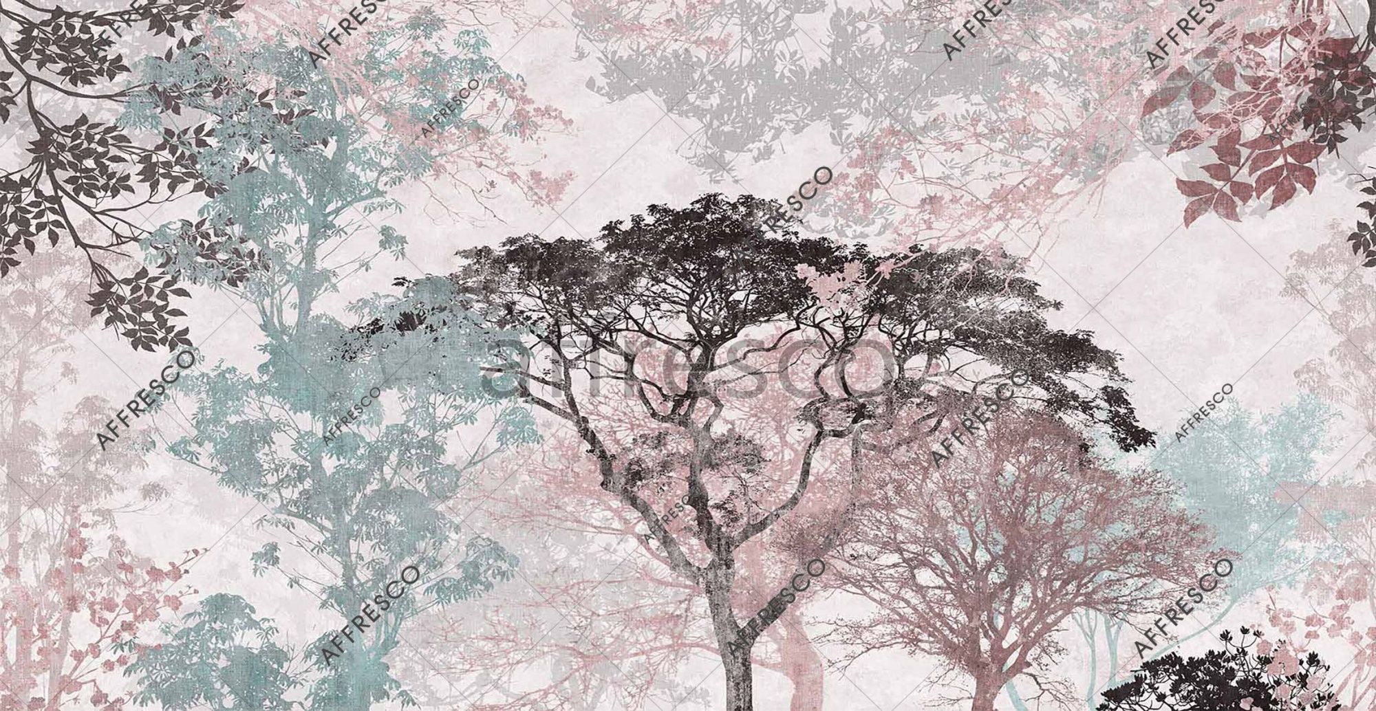 Фреска Деревья и ветви, арт. ID137756