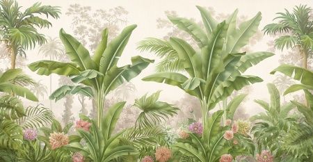 Фреска Tropical Тропики. Пальмы. ag0206