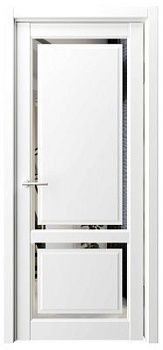 Дверь Афина-2 ширина 90 см Винил Зеркало грей