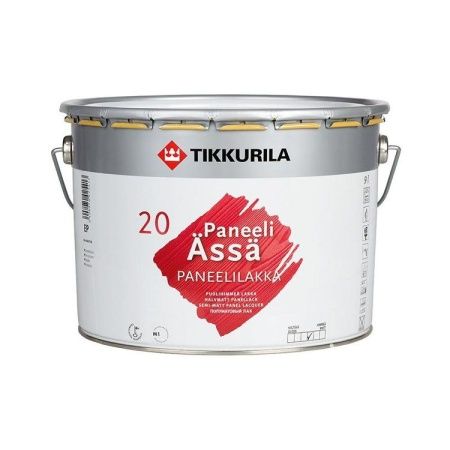 Полуматовый лак Tikkurila Paneeli-Assa puolihimmea, 9 л