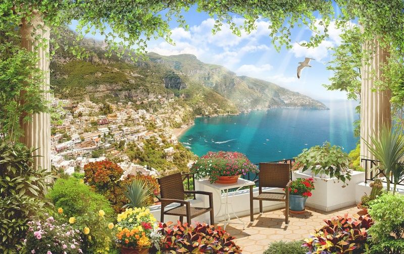 Фреска Современный Графический Дизайн 50038