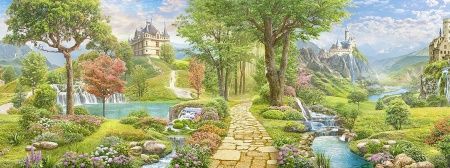 Фреска Сказочная тропинка к замку