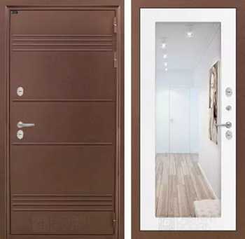 Входная дверь Термо Лайт с Зеркалом 18