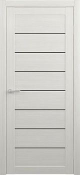 Дверь Сеул ширина 70 см Эко-шпон Стекло черное