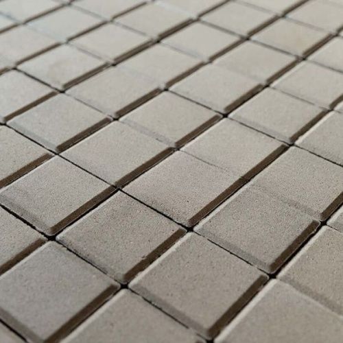 Тротуарная плитка STEINGOT Квадрат Белый Верхний прокрас 60 мм