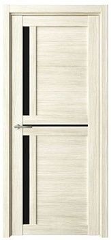 Дверь Кельн ширина 70 см Эко-шпон Стекло черное