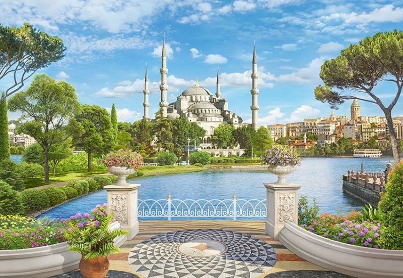 Фреска Кррасивый вид на мечеть