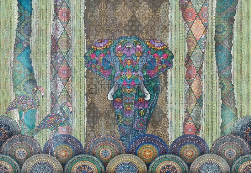 Стилизованный слон, арт. ID136384