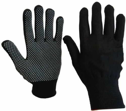 Перчатки нейлон микроточка 175 черные