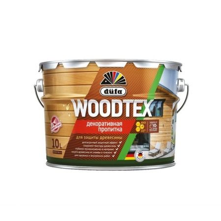 Dufa Woodtex Алкидная пропитка с твердым воском (Белый), 10 л