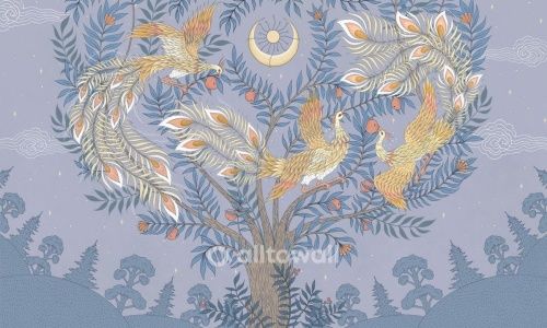 Фреска Перо Жар-птицы-3