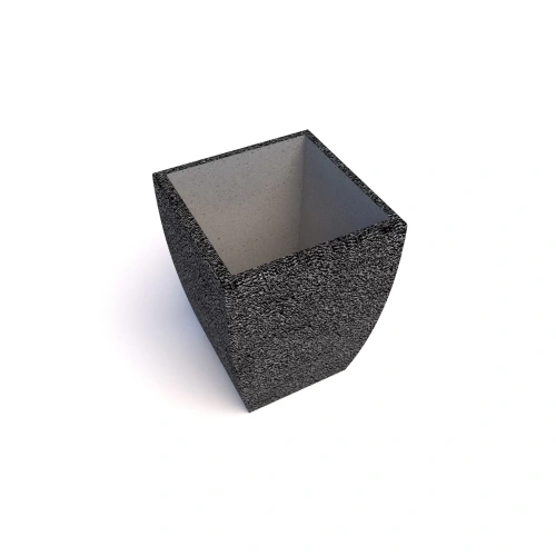 Вазон бетонный уличный Балтема (фактура  габбро-диабаз)