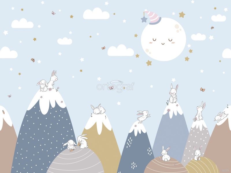 Зайки на холмах Art.34371