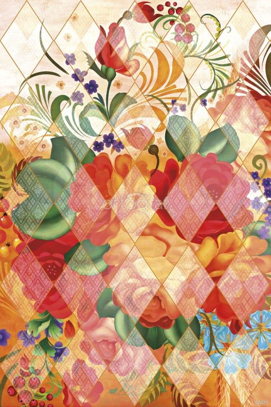 Цветочные лоскуты Art.32425