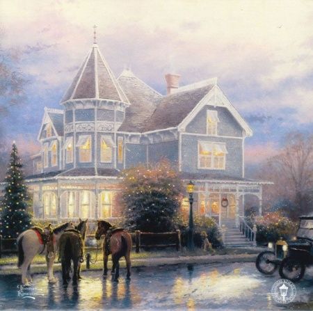 Фреска Живописный домик