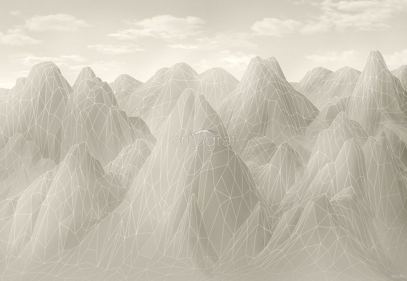 Серые линейные горы Art.34579