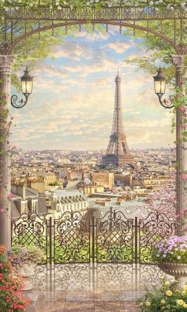 Фреска Ажурная арка в Париже