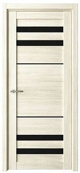 Дверь Пекин ширина 60 см Эко-шпон Стекло черное