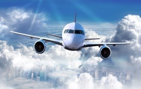 Фреска Самолет в небе