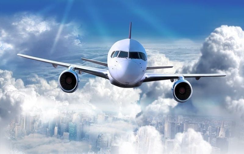 Фреска Самолет в небе