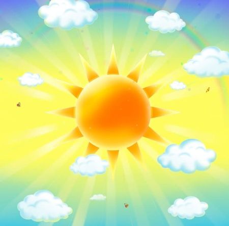 Фреска Солнышко в небе